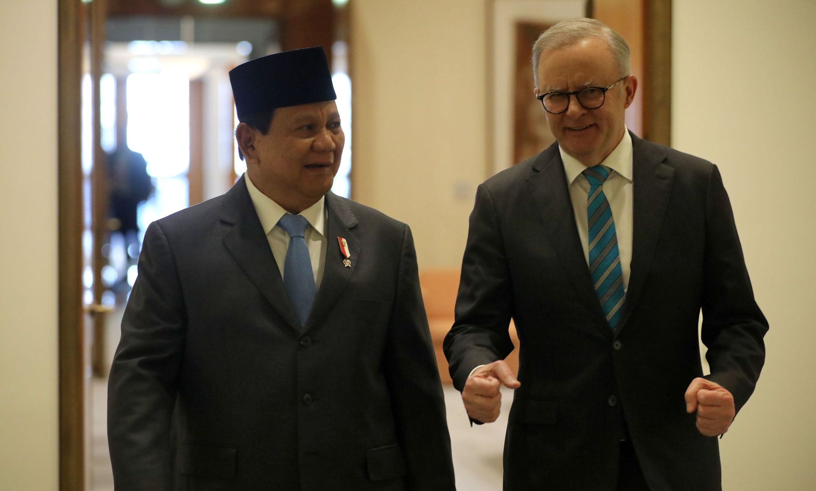 Prabowo Temui Perdana Menteri dan Menhan Australia di Canberra <b>(Istimewa)</b>