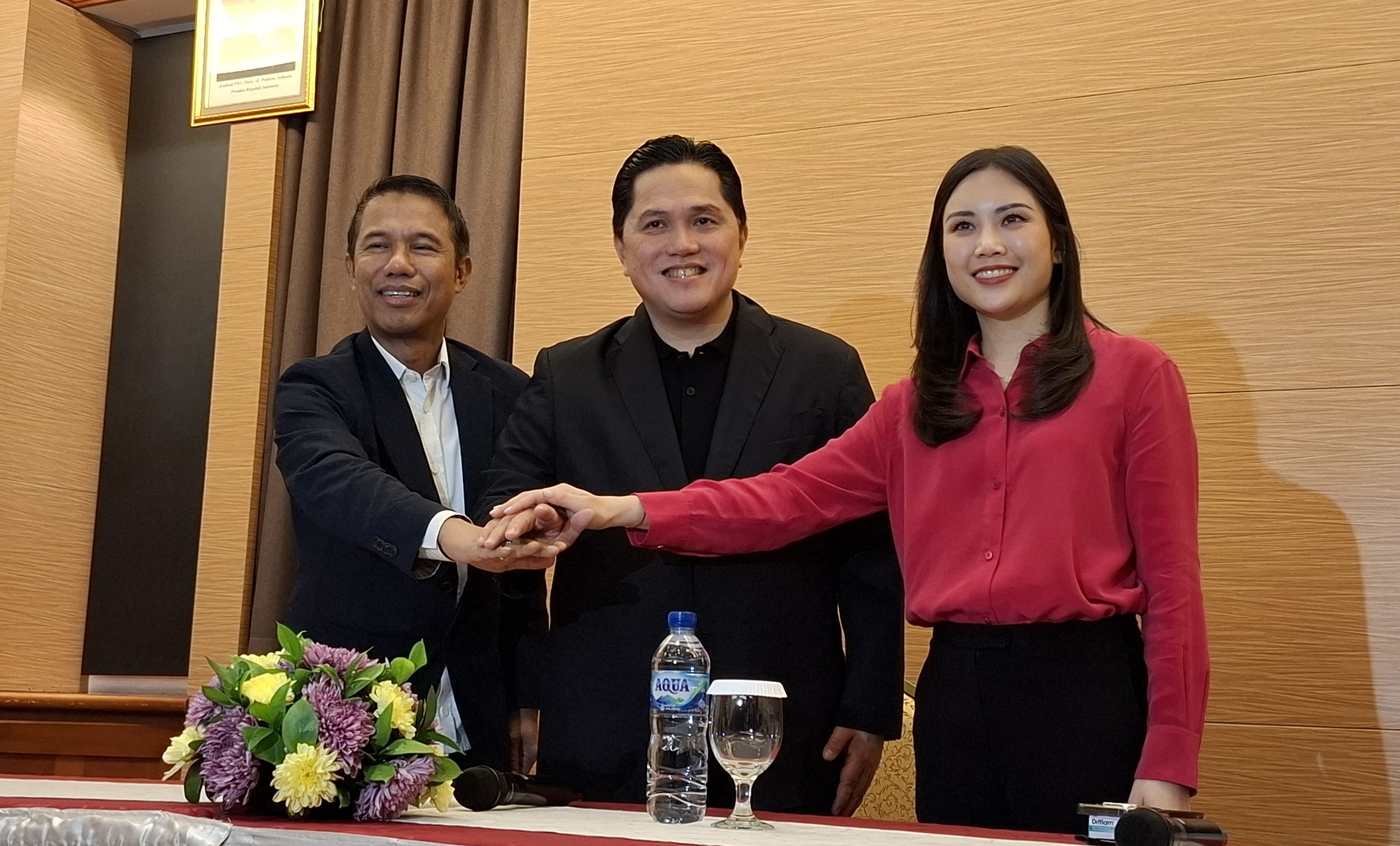 Ketua Umum PSSI, Erick Thohir <b>(Zaki Islami/ NTV News)</b>