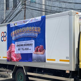 Pemerintah Gelar Operasi Pasar Pangan Murah, Daging Kerbau Dijual Rp75.000 per Kg