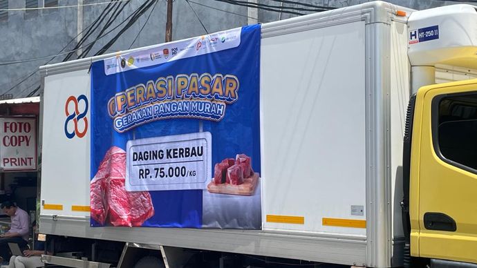 Pemerintah gelar operasi pasar murah, daging kerbau dijual Rp75.000 per kilogram