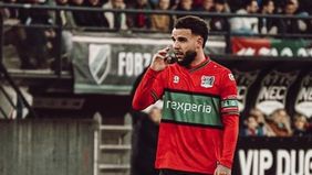 Calvin Verdonk mendapat peluang emas saat NEC Nijmegen FC melawan FC Utrecht, Minggu (25/11/2024).