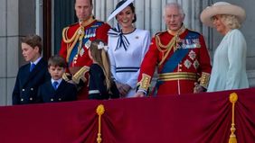 Kate Middleton kembali muncul di depan publik dalam acara parade tahunan kerajaan untuk merayakan ulang tahun Raja Charles III.