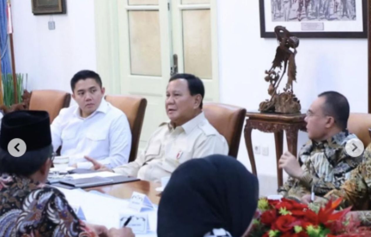 Dasco, Prabowo dan Panja Haji DPR  <b>(Tangkapan Layar)</b>