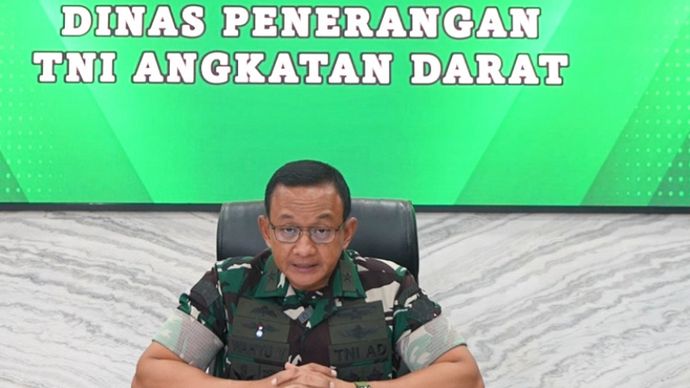 Kepada Dinas Penerangan Angkatan Darat (Kadispenad) Brigjen TNI Wahyu Yudhayana