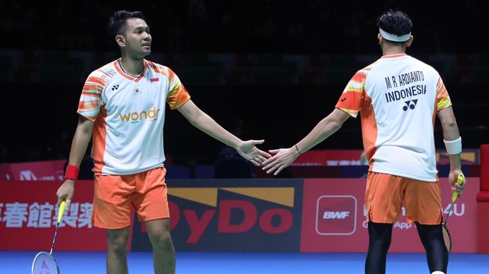 Fajar Alfian/Muhammad Rian lolos ke babak perempat final Japan Open 2024