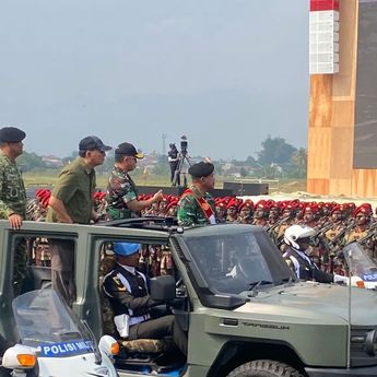 Menhan, Panglima TNI hingga Wakasad Cek Gladi Upacara Gelar Pasukan dan Kehormatan Militer