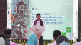 Rano Karno Resmikan dan Reaktivasi Tempat Pengolahan Sampah