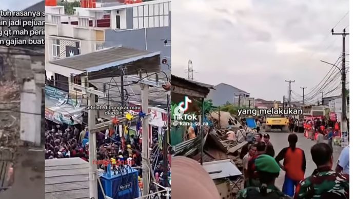 Tangis Pilu Warga Pecah Saat Lihat Eksekusi Paksa Penggusuran di Tambun Bekasi