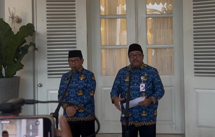 Pramono Anung dan Rano Karno <b>(NTVNews.id/ Adiansyah)</b>