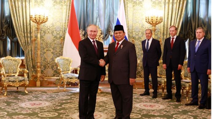 Menhan Prabowo Melakukan Pertemuan dengan Presiden Rusia Vladimir Putin