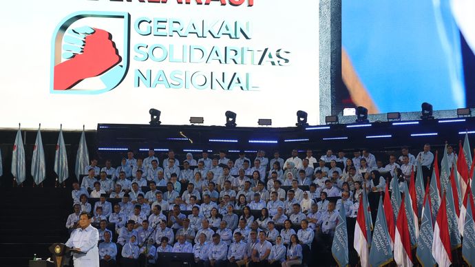 Presiden Prabowo diacara GSN