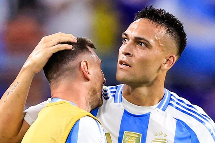 Maillot Argentine Adidas Lautaro Martinez - Finale Copa America 2024 - Bleu Taille M