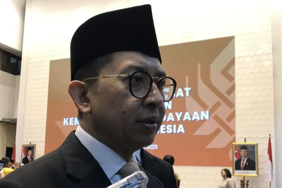 Menteri Kebudayaan Fadli Zon saat ditemui di Jakarta, Selasa.  <b>(Antara)</b>