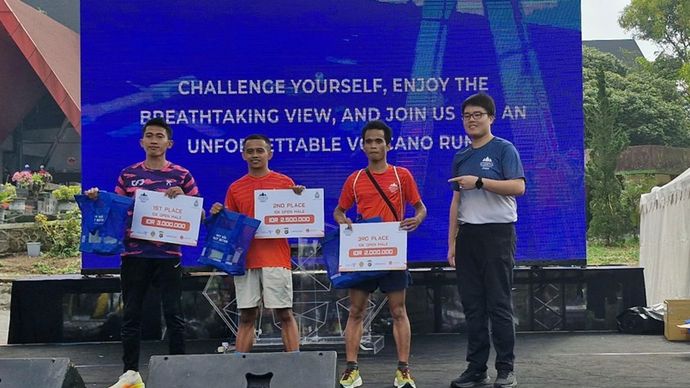 Pemenang kategori 10 K Male Volcano Run 2024. <b>(NTVNews)</b>