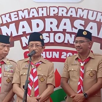 Menag Minta Kepramukaan Wajib Dijalankan di Semua Madrasah dan Pesantren di Indonesia