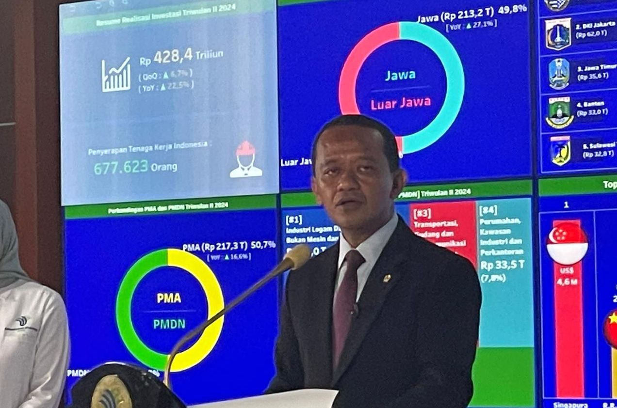 Menteri Investasi/Kepala BKPM Bahlil Lahadalia (Ntvnews.id-Muslimin Trisyliono)