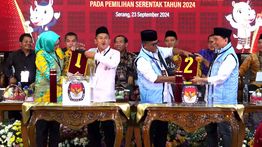 Pilkada Banten: Airin-Ade Nomor 1 dan Andra-Dimyati Nomor 2