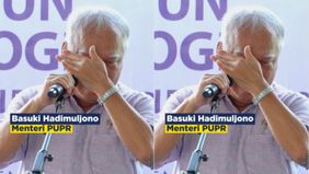 Menteri PUPR, Basuki Hadimuljono atau yang biasa disapa Pak Bas menangis ketika ia meresmikan gedung Stasiun Lapangan Geologi Prof. R. Soeroso Notohadiprawiro Universitas Gadjah Mada (UGM).