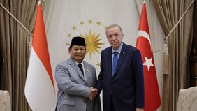 Menteri Pertahanan RI, Prabowo Subianto bertemu Presiden Turki, Recep Tayyip Erdo?an di Ankara, Turki, Selasa, 30 Juli 2024.