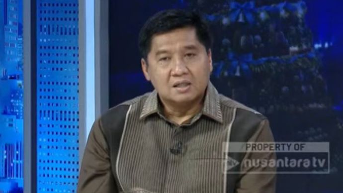 Ketua Panitia Natal Nasional 2025 sekaligus Menteri Perumahan dan Kawasan Permukiman Maruarar Sirait di Nusantara TV.