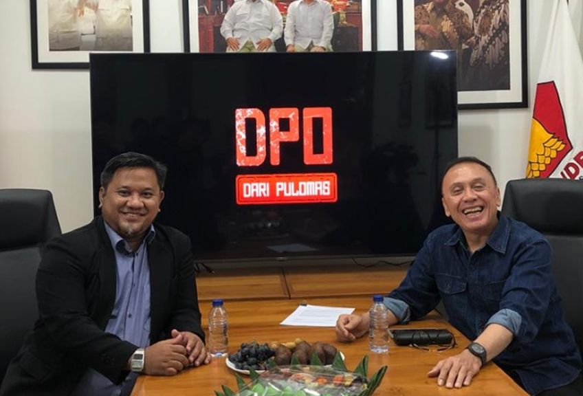 Ketua Umum PSSI periode 2011-2019, Mochamad Iriawan (kanan) di podcast DPO <b>(Ntvnews.id)</b>