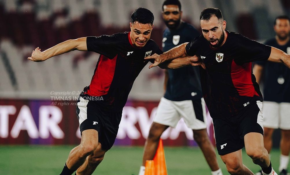 Joey Pelupesy saat berlatih bersama timnas Indonesia <b>(dok PSSI)</b>