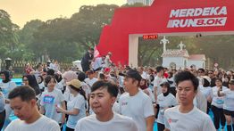 Rayakan HUT ke-80, Istana Gelar Merdeka Run
