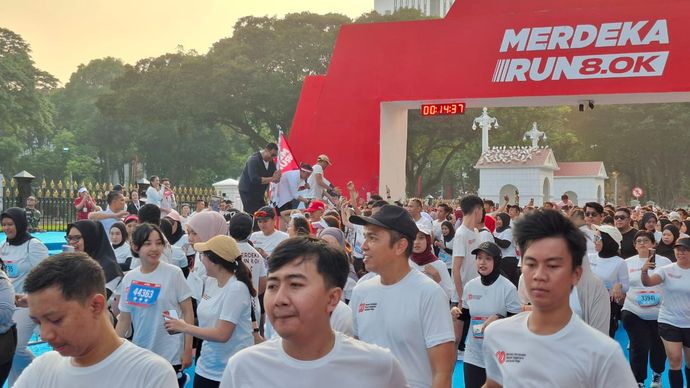 Rayakan HUT ke-80, Istana Gelar Merdeka Run