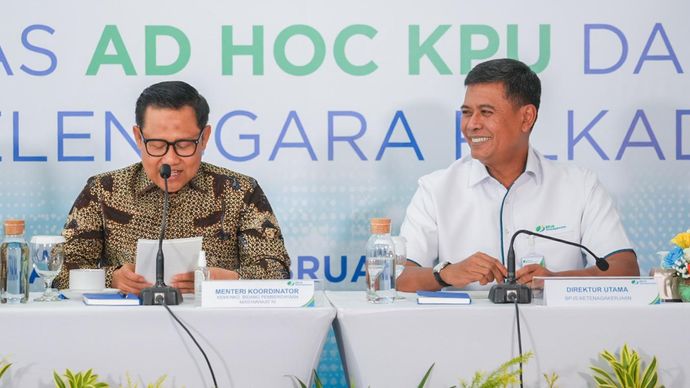 Serahkan Santunan BPJS Ketenagakerjaan Kepada Petugas Pilkada, Cak Imin : Wujud Nyata Kepedulian Negara