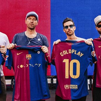 Barcelona Bakal Pakai Jersey Coldplay pada El Clasico Pekan Depan