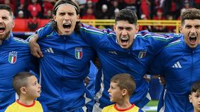 Albania menjebola gawang Italia pada Euro 2024 saat laga belum genap 1 menit. 