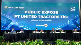 PT United Tractors Tbk (UNTR) mencatatkan penurunan pendapatan pada semester I 2024. Pendapatan bersih konsolidasi perseroan mencapai Rp64,5 triliun atau turun sebesar 6 persen jika dibandingkan dengan periode yang sama tahun 2023.
