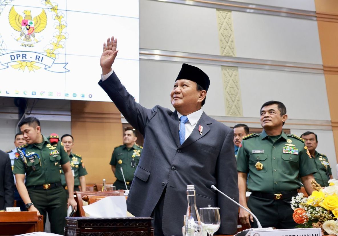 Menhan Prabowo Pamit ke Komisi I DPR RI <b>(Istimewa)</b>