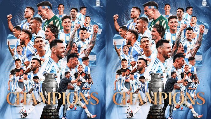 Argentina Juara Copa America 2024 <b>(Twitter: Selecci&oacute;n Argentina)</b>